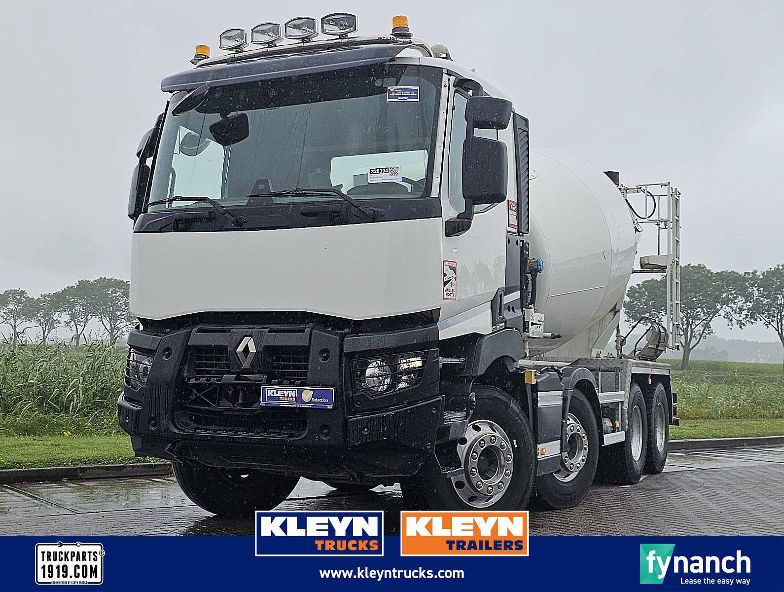 RENAULT C 430 8x4 stetter10m3, Auto's, Automaat, Euro 6, Stoelverwarming, Wit