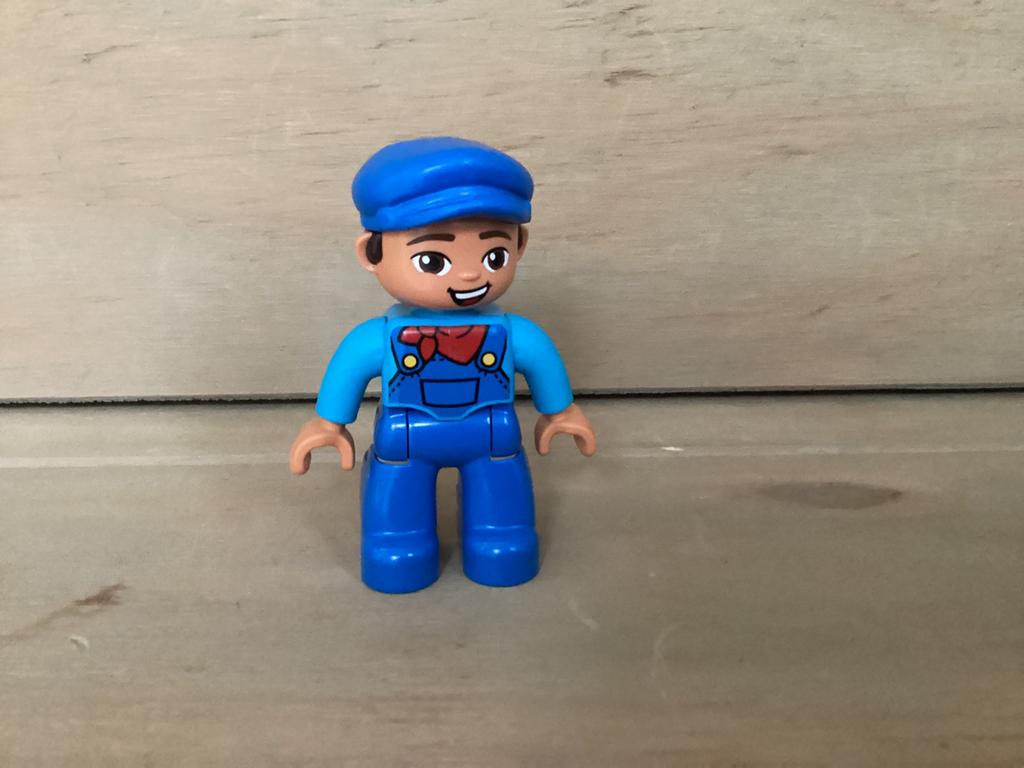 Duplo poppetje machinist, Aastvej 1, 7190 Billund, Denemarken, Product.compliance@LEGO.com, Ophalen of Verzenden, Zo goed als nieuw