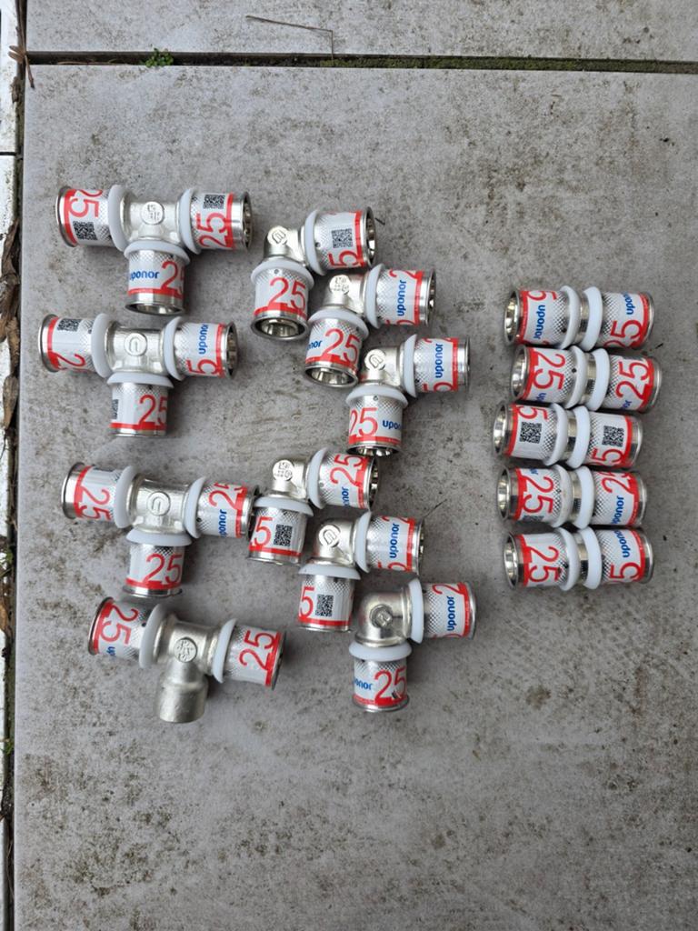 Uponor 25 koppeling, Overige materialen, 6 meter of meer, Overige typen, Nieuw