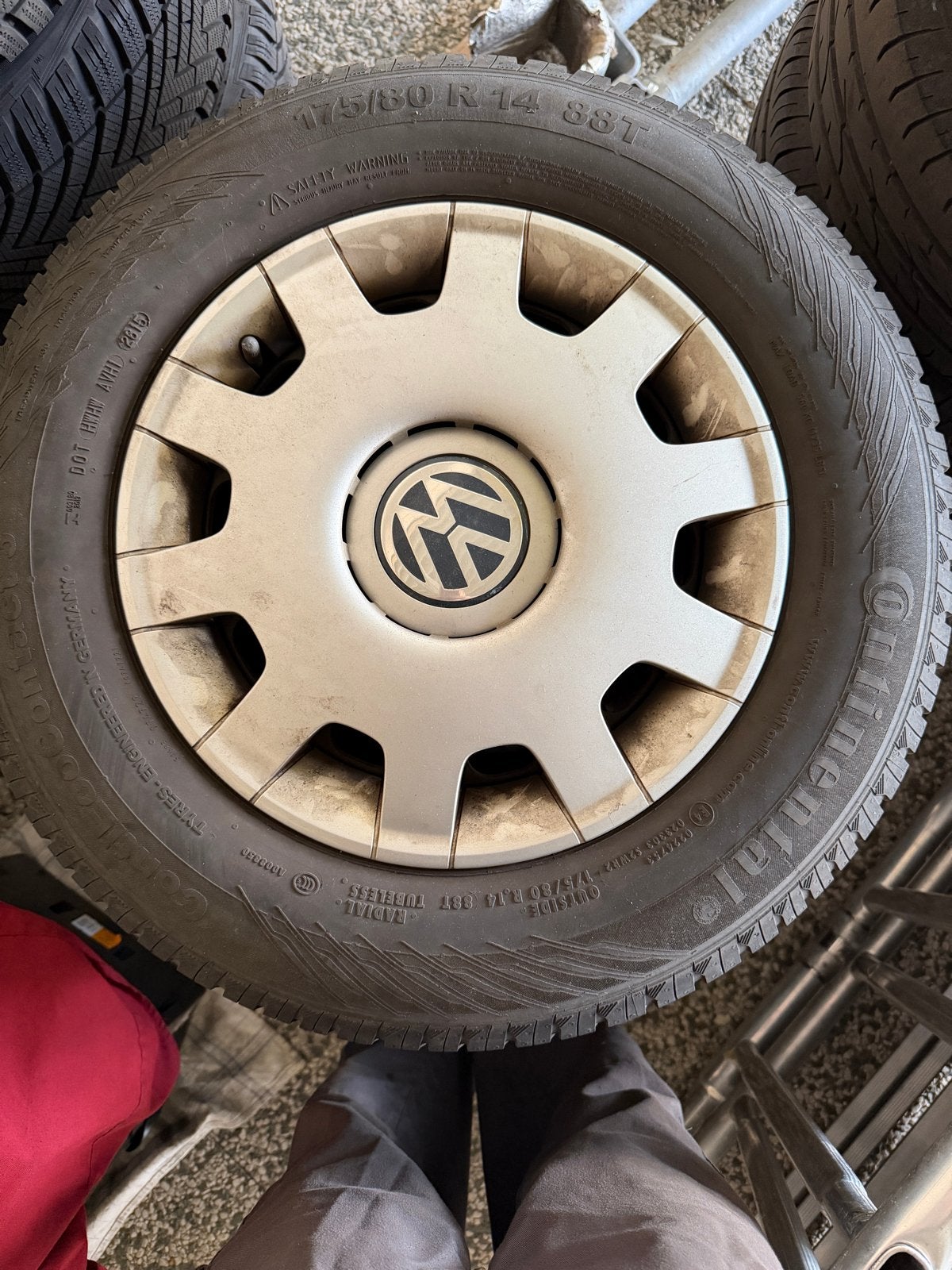 Stalen velgen met zomerbanden voor VW Golf 4, Ophalen, Gebruikt