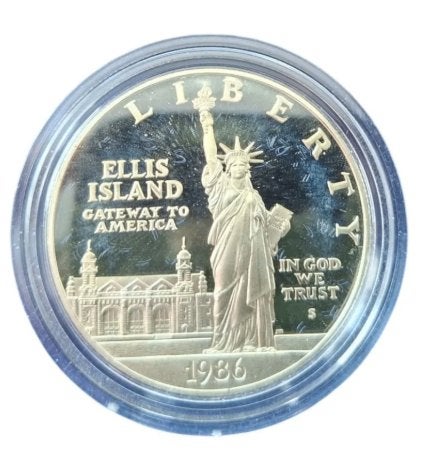 Verenigde Staten set Liberty 1986 100 jaar vrijheidsbeeld, Postzegels en Munten, Munten | Amerika, Ophalen of Verzenden, Noord-Amerika