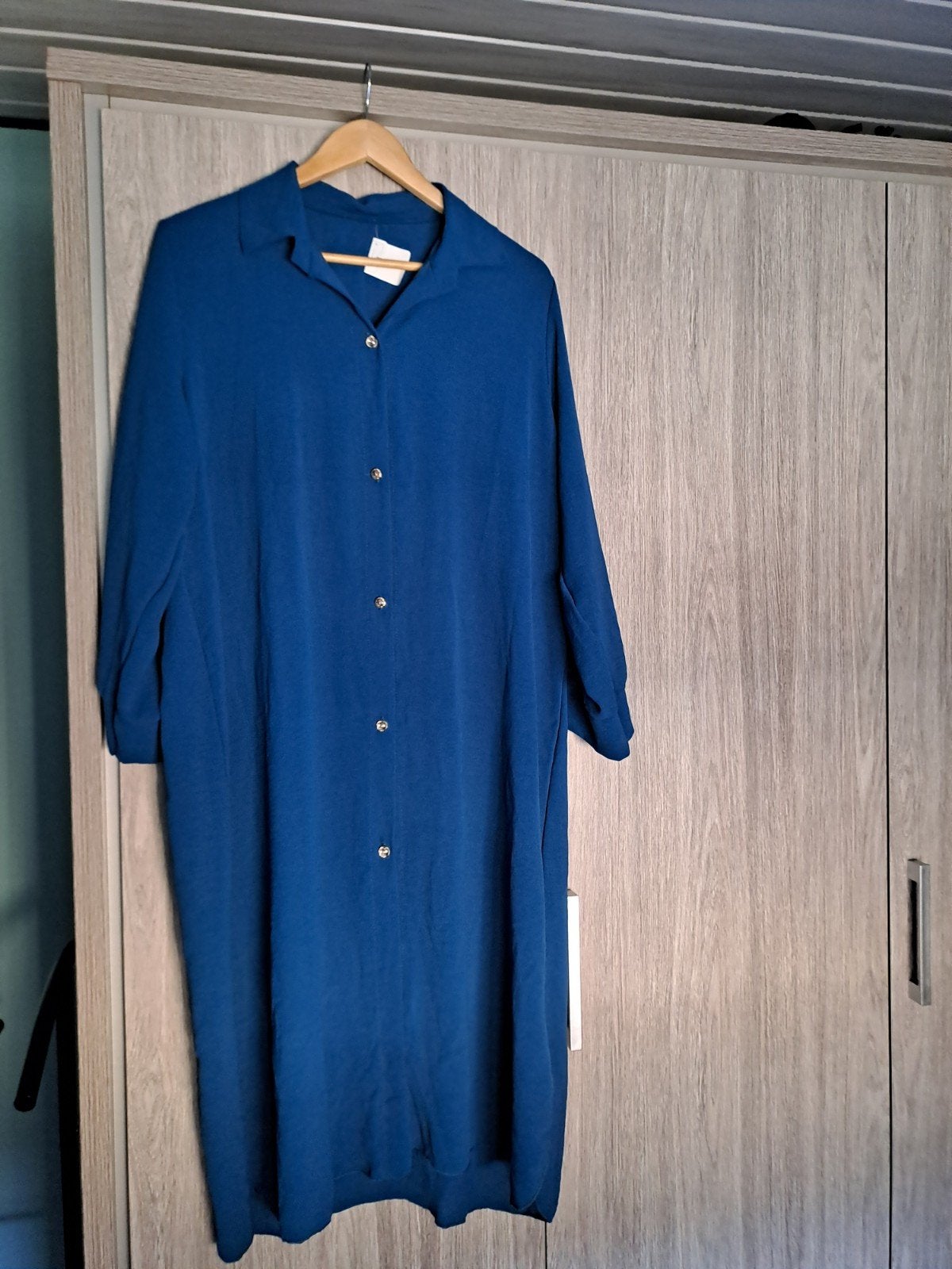 Lange blouse maat 48, Blauw, Blouse of Tuniek, Nieuw, Ophalen of Verzenden