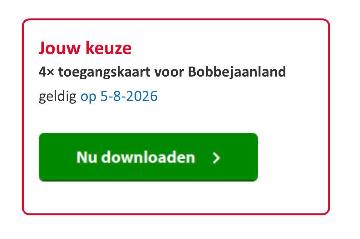 Tickers bobbejaanland, Tickets en Kaartjes, Drie personen of meer