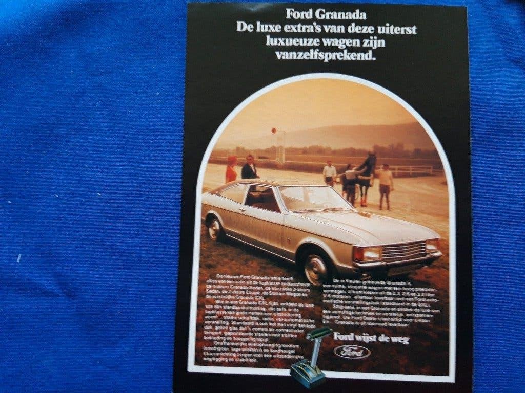 Ford Granada Coupé - originele advertentie, Verzamelen, Ophalen of Verzenden, Zo goed als nieuw, Auto's