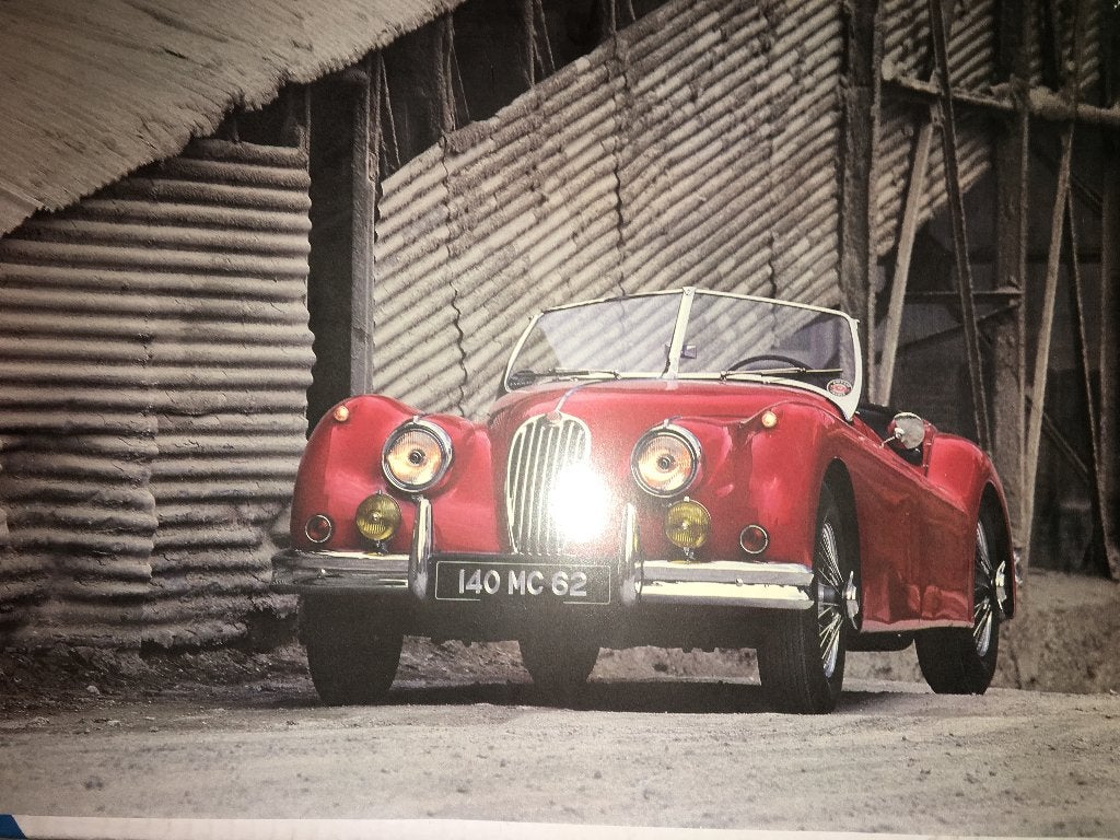 Poster Jaguar XK140 Renault Premium Citroën Xanae prototype, Ophalen of Verzenden, Zo goed als nieuw, Auto's