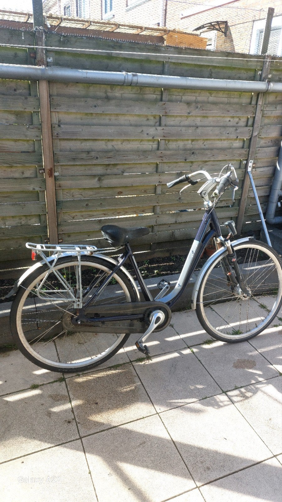 Damesfiets met lage instap, Ophalen