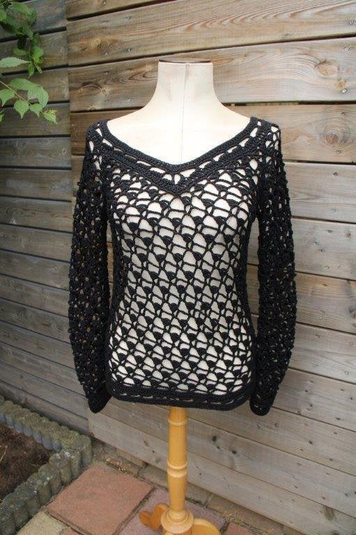 Tuniek/ Trui zwart Fionella mt S/M Vaste prijs, Maat 38/40 (M), Zwart, Ophalen of Verzenden, Zo goed als nieuw