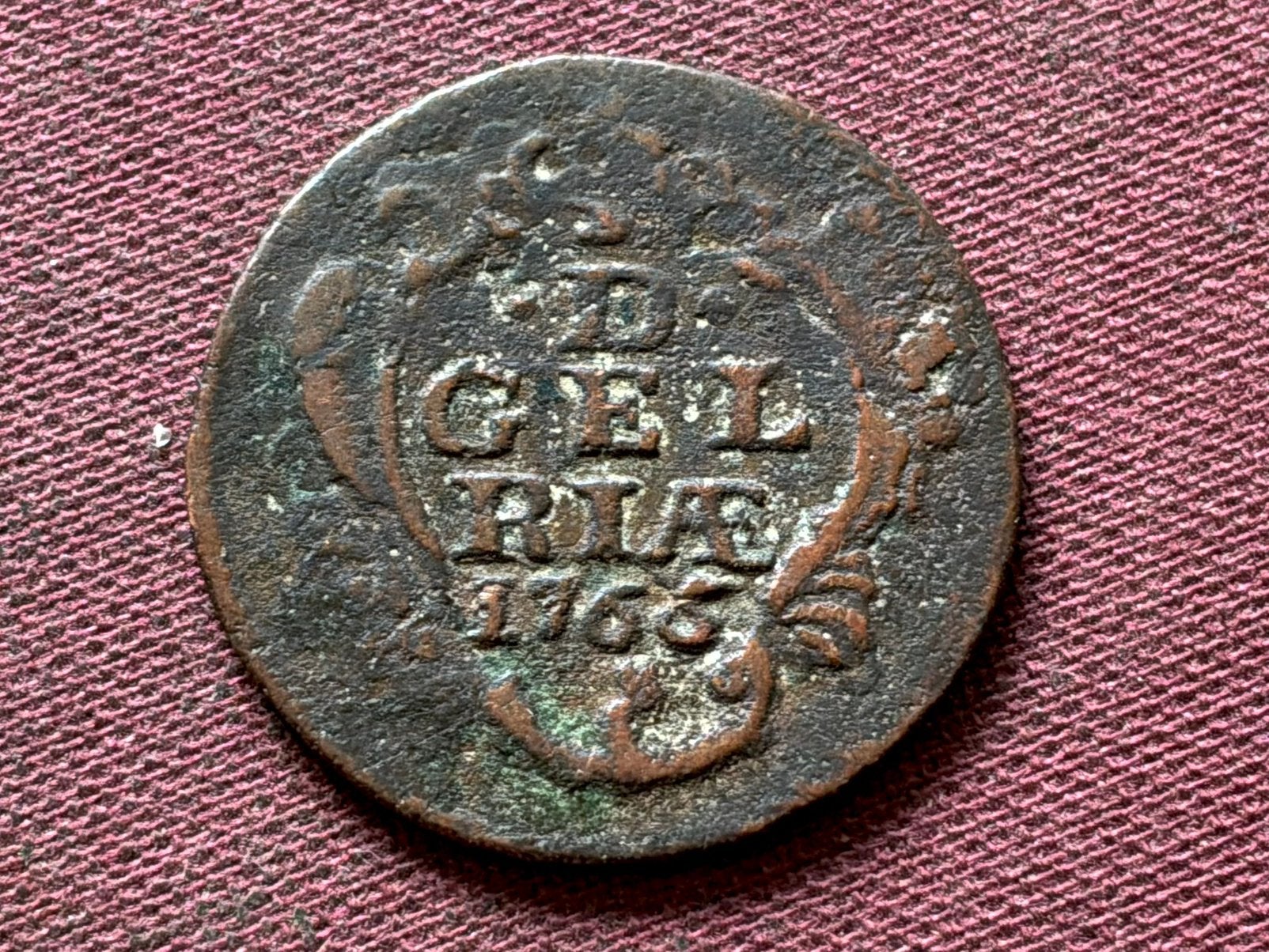 Duit 1765, Postzegels en Munten, Ophalen of Verzenden, Vóór koninkrijk, Overige waardes