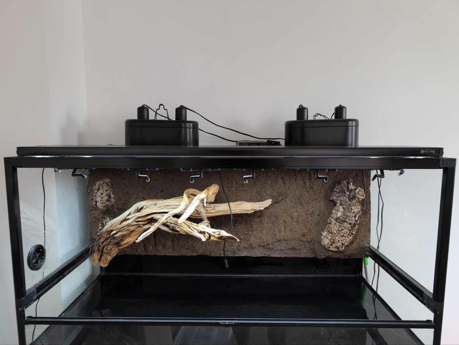 120x60x60h glas en PVC terrarium Repti Zoo, Ophalen