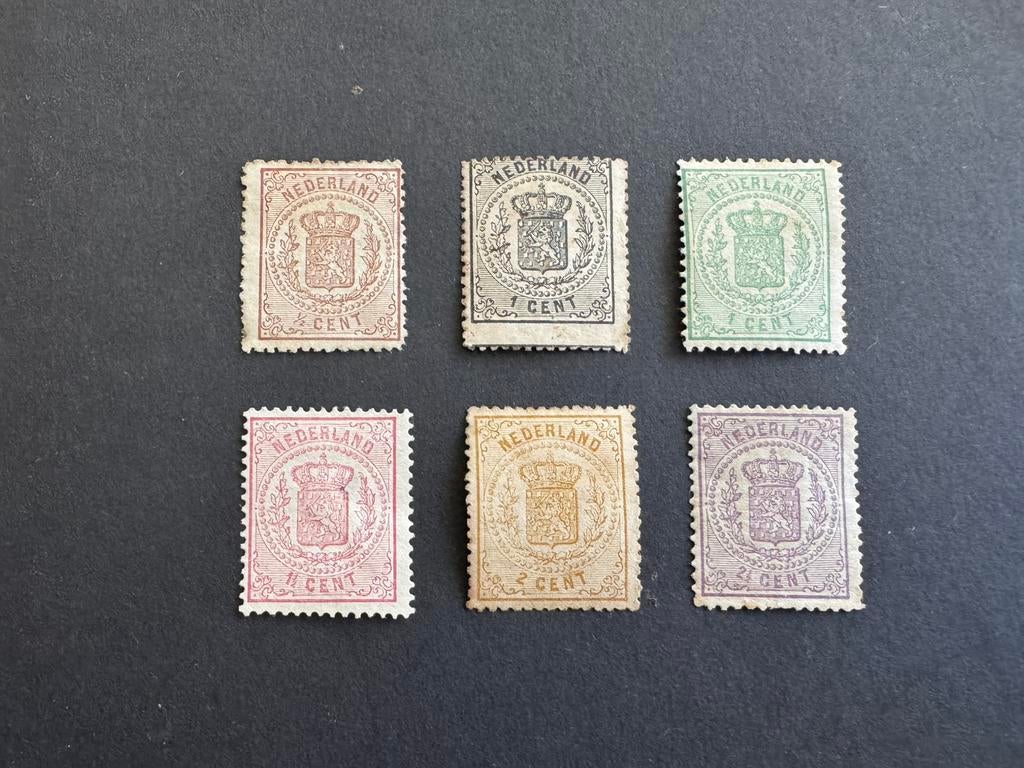 1869-1871 Wapenzegels NVPH nr 13-18 ongestempeld (lees bsch), Verzenden, T/m 1940