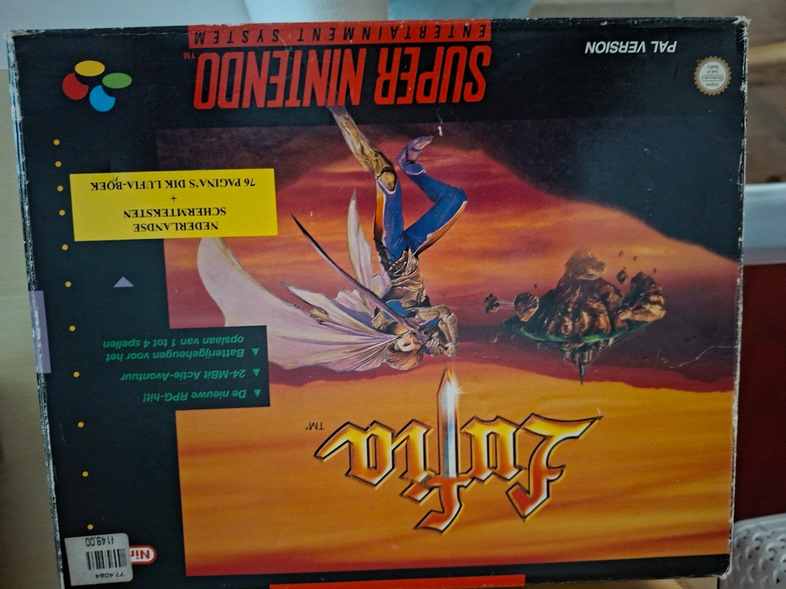 Lufia SNES Vintage Spel met Boek - PAL Versie, Spelcomputers en Games, Gebruikt, 1 speler, Ophalen of Verzenden, Role Playing Game (Rpg)
