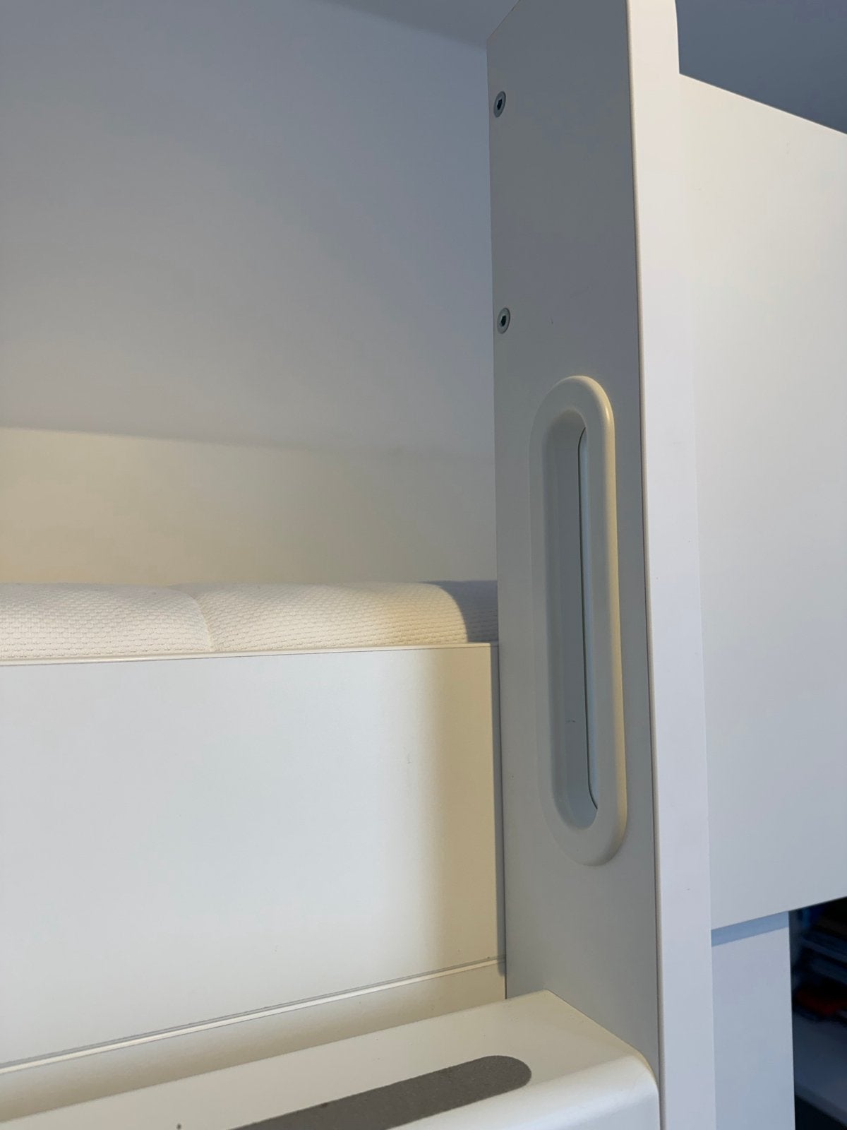 IKEA SMÅSTAD Hoogslaper met bureau, kast en matras, 85 tot 100 cm, Ophalen of Verzenden, Zo goed als nieuw, Hoogslaper of Stapelbed
