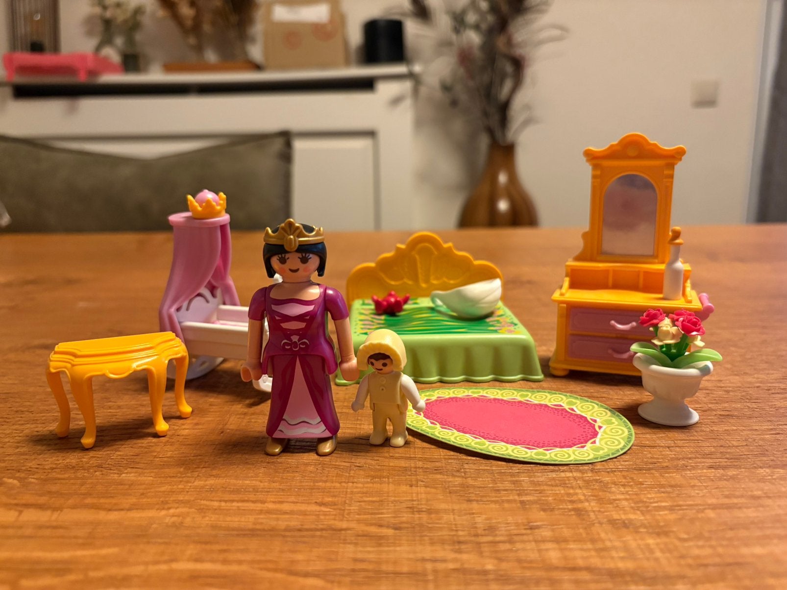Playmobil 5146 - Koninklijke slaapkamer met wieg, Gebruikt, Complete set, Overige typen, Ophalen of Verzenden