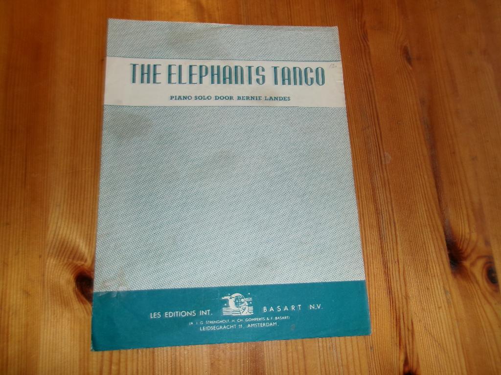 The elephants Tango - Bernie Landes, Gebruikt, Ophalen of Verzenden, Artiest of Componist, Piano