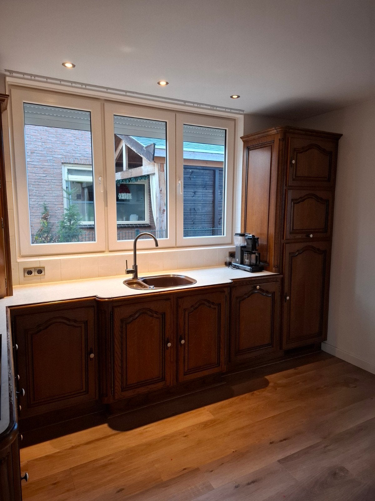 Ouderwetse keuken/ Vintage keuken, Huis en Inrichting, Ophalen of Verzenden, Gebruikt, Hout, Hoekkeuken