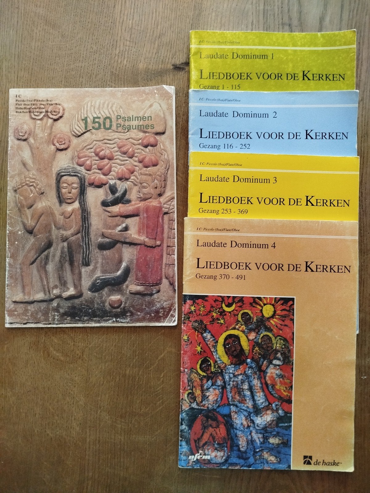 Set van 5 bladmuziekboeken, Muziek en Instrumenten, Ophalen of Verzenden, Gebruikt, Religie en Gospel, Blokfluit