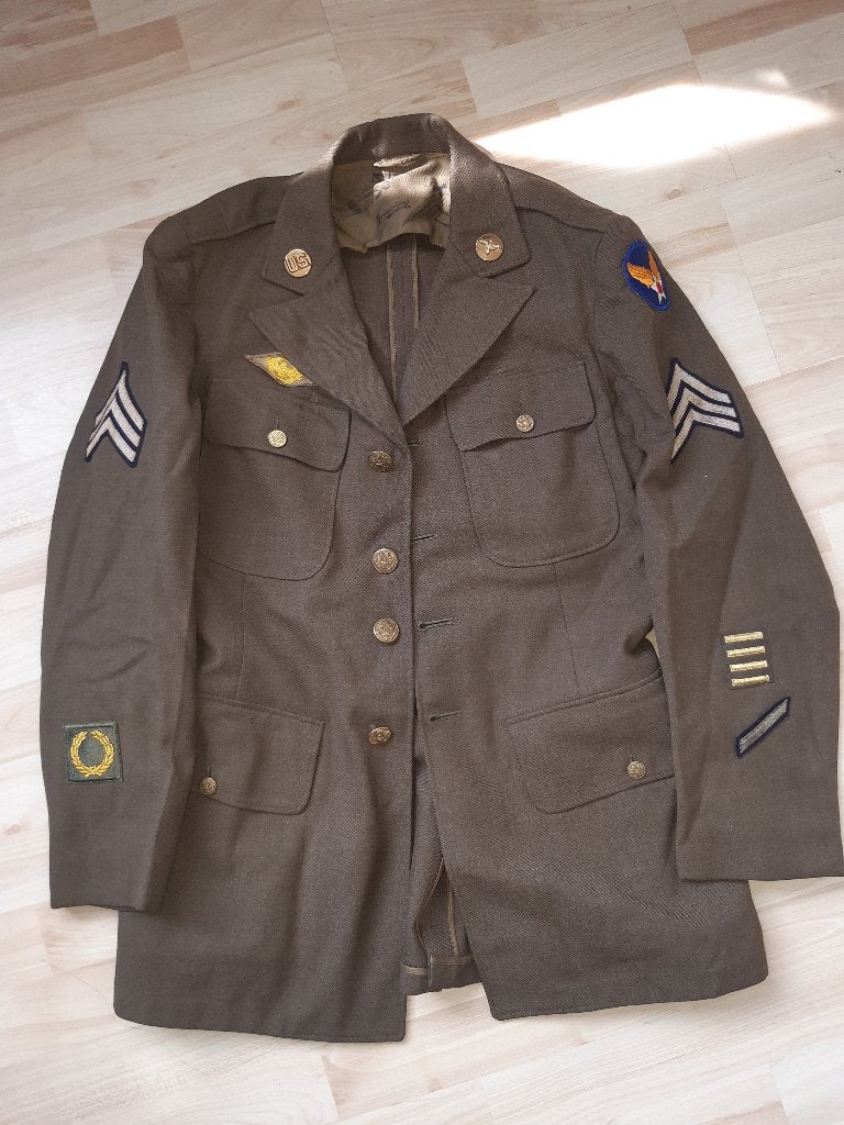 WW2 US, jassen, Class A's, enlisted maat 37R t/m 42S, Ophalen of Verzenden, Landmacht, Amerika, Kleding of Schoenen
