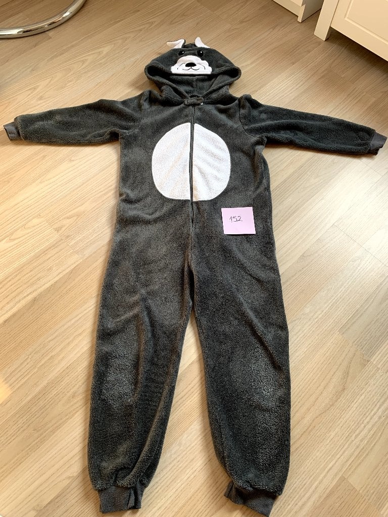 Lekkere zachte grijze Onesie, merk Primark, maat 152, Jongen of Meisje, Ophalen of Verzenden, Primark, Overige typen