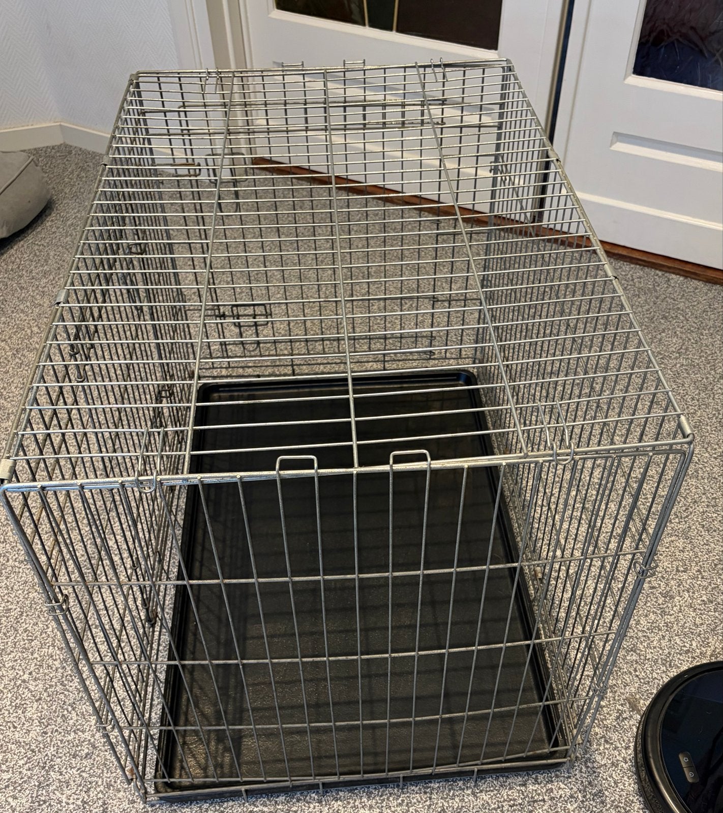 Hondenbench afmeting 96 bij 55 cm met 2 deurtjes, Ophalen, Gebruikt