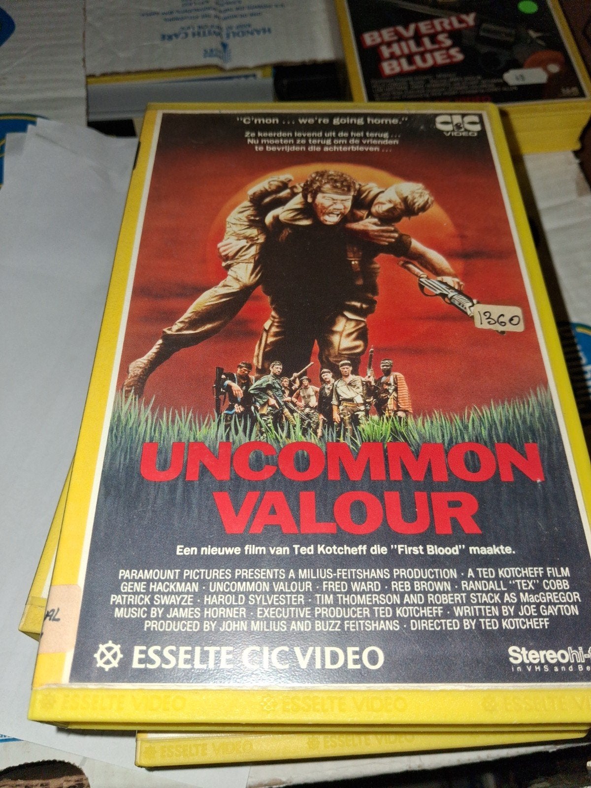 Vhs ex-rental  - Uncommon Valour, Vanaf 16 jaar, Ophalen of Verzenden, Gebruikt, Horror