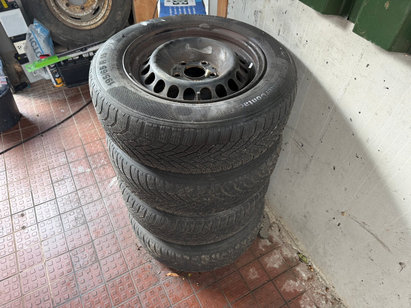 Mercedes-Benze W201 W124 Wielenset, Ophalen, 15 inch, Banden en Velgen, Mercedes