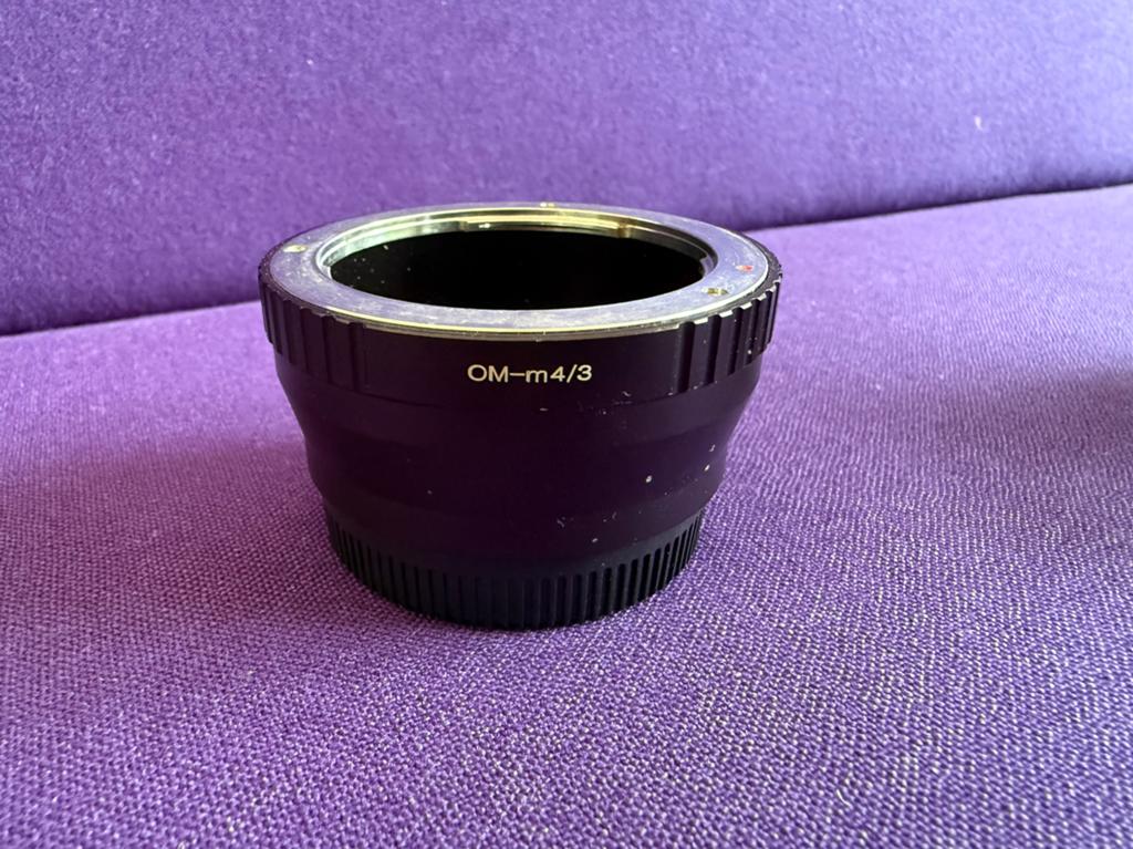 Adapter olympus om/micro 4/3, Ophalen of Verzenden, Zo goed als nieuw, 50 tot 60 mm, Overige typen