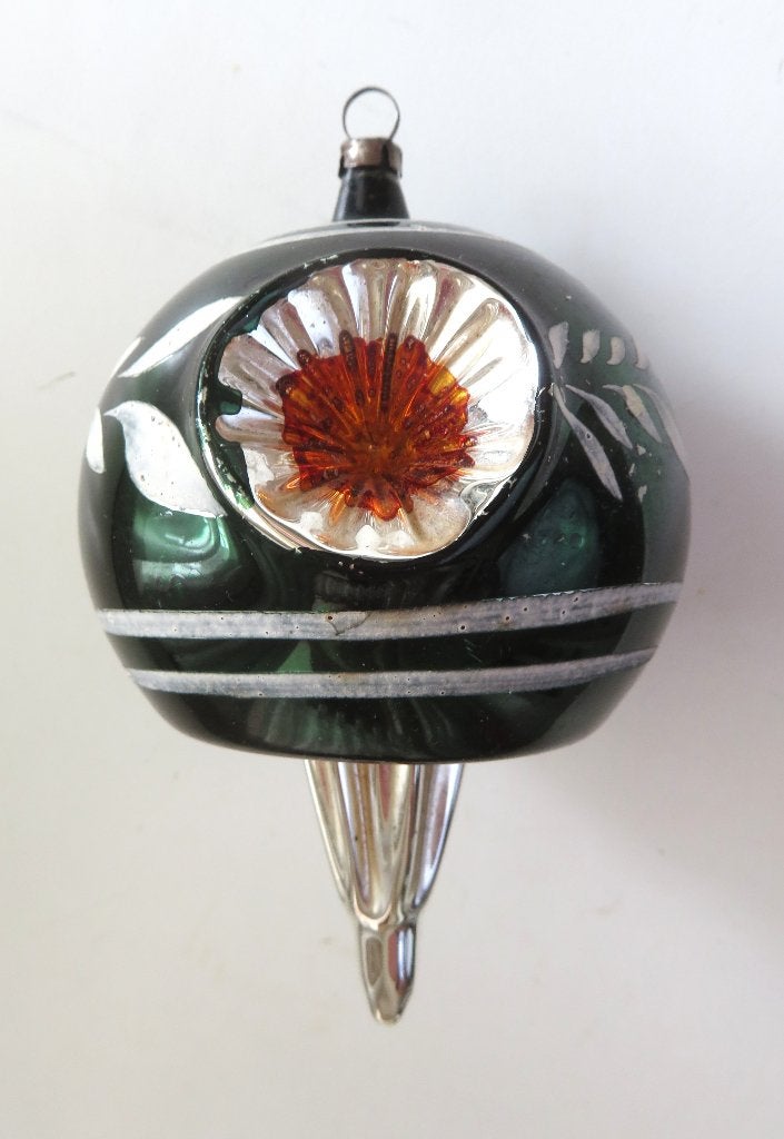 Oude Kerstbal: Grote Tol met deukbal ( 2 deuken ), Ophalen of Verzenden