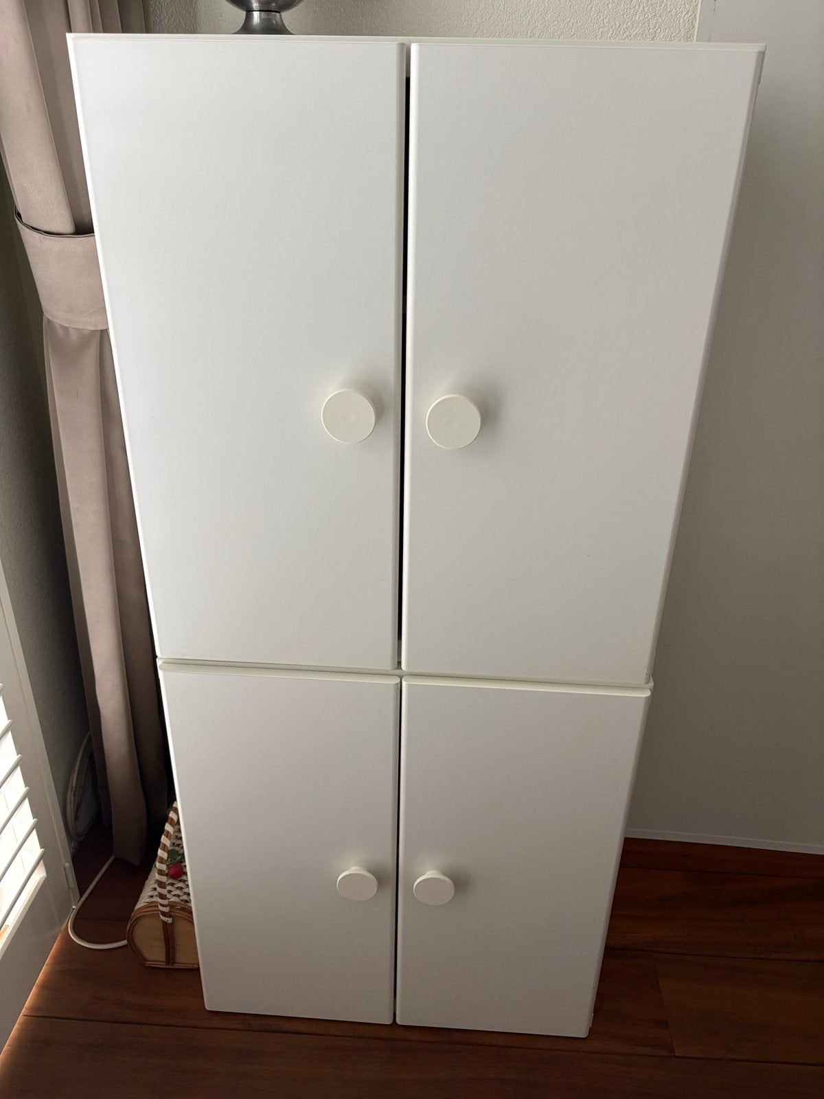 Witte IKEA Småstad opbergkasten met deuren en lades, Ophalen, Gebruikt