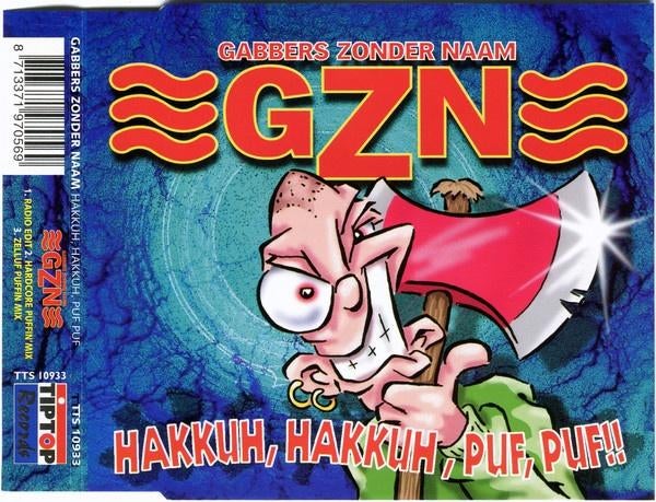 Gabbers Zonder Naam – Hakkuh, Hakkuh, Puf, Puf!! CD Maxi '97, Verzenden, Maxi-single, Dance, Zo goed als nieuw