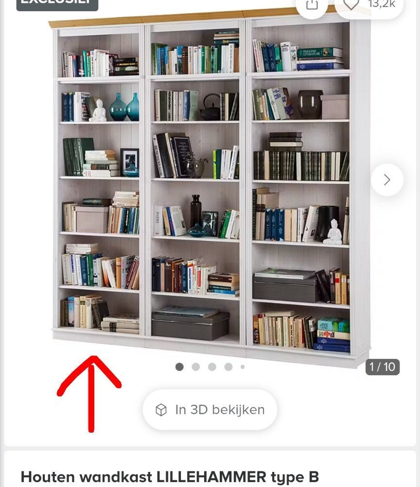 Boekenkast, Ophalen, 200 cm of meer, Nieuw, 50 tot 100 cm