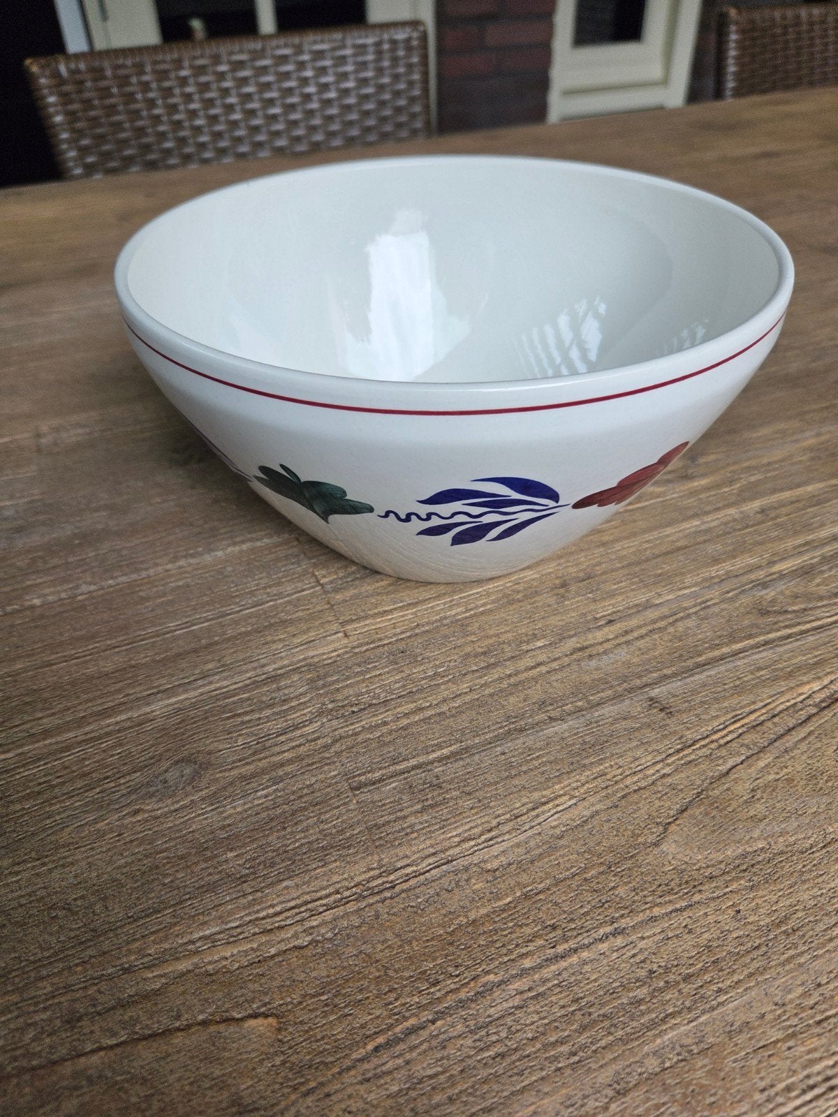 Boerenbont schaal 24cm, Ophalen, Gebruikt, Handbeschilderd, Porselein of Keramiek