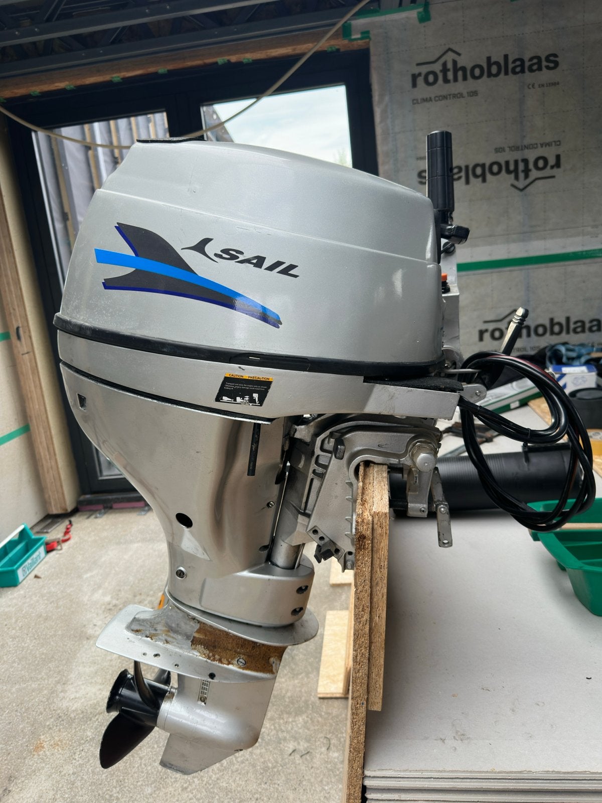 Sail 9.9 PK Buitenboordmotor 4takt, Ophalen, 5 tot 10 pk, Viertaktmotor, Zo goed als nieuw