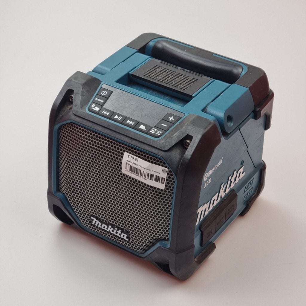 Makita DMR202 Bouwradio | In Prima Staat, Audio, Tv en Foto, Radio's, Makita, Gebruikt, Support@makita.com, Makita Corporation, 3-11-8, Sumiyoshi-cho, 
Anjo, Aichi 446-8502
Japan