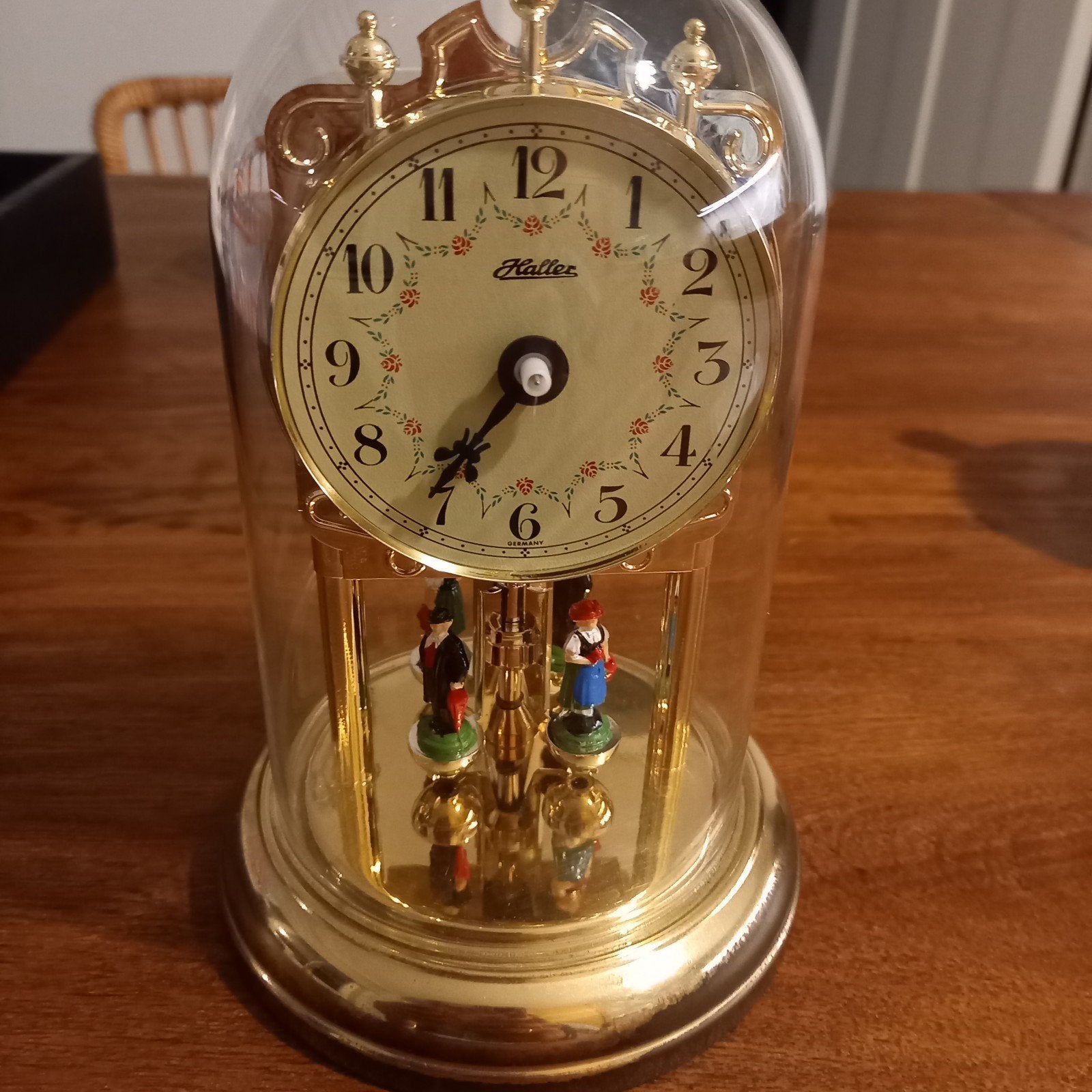 Haller pendule stolpklok mist 1 wijzer voor reparateur, Antiek en Kunst, Verzenden