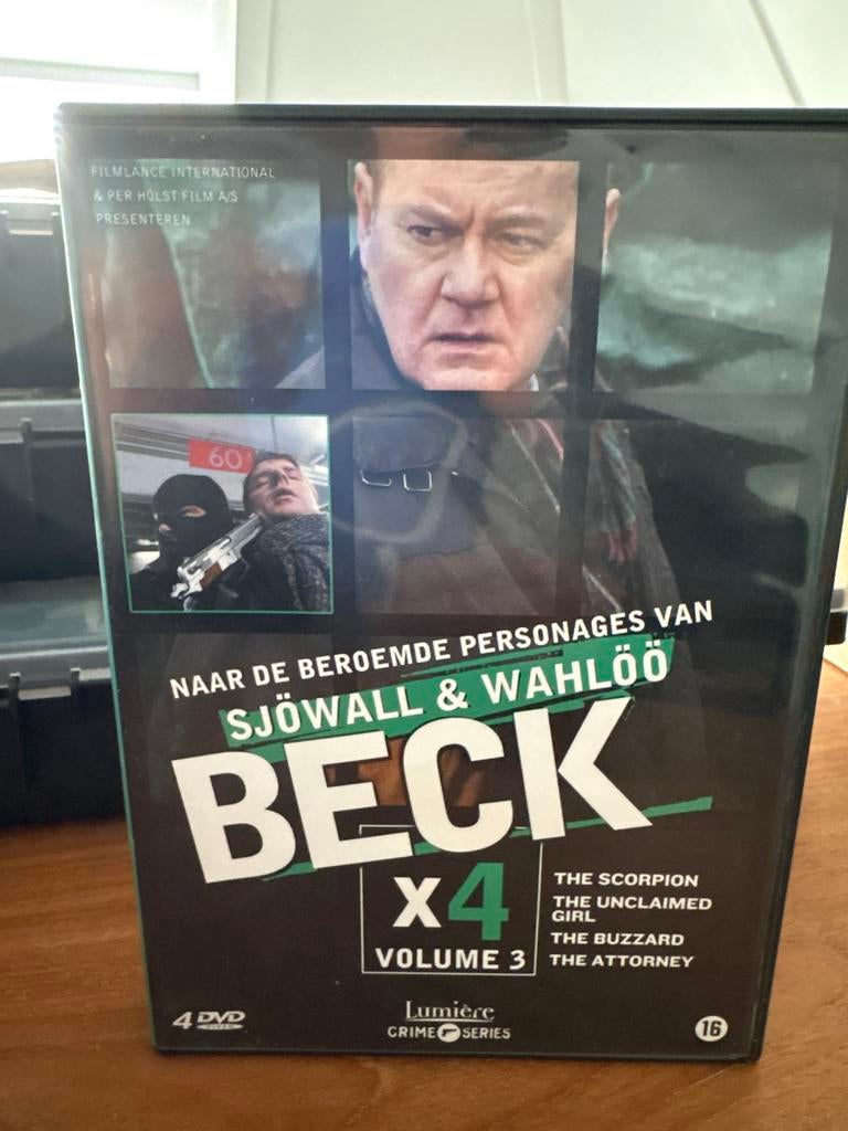 Beck x4 Volume 3 DVD Boxset - Scandinavische Misdaad, Cd's en Dvd's, Dvd's | Thrillers en Misdaad, Zo goed als nieuw, Detective en Krimi