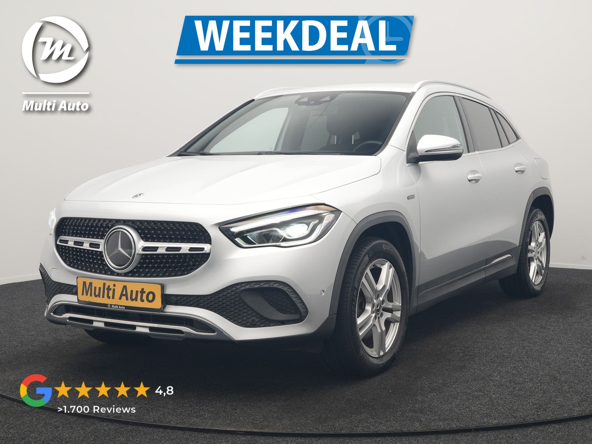 Mercedes-Benz GLA 250 e Progressive PHEV 218pk Dealer O.H |, Auto's, Dealer onderhouden, Zwart, Leder en Stof, Bedrijf