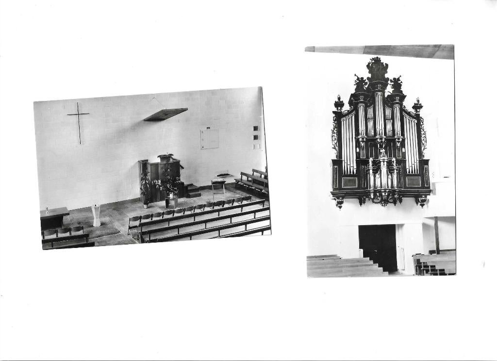 voorschoten  kerkorgel  interieur  herv.kerk, Verzenden, 1940 tot 1960, Ongelopen, Stad of Dorp