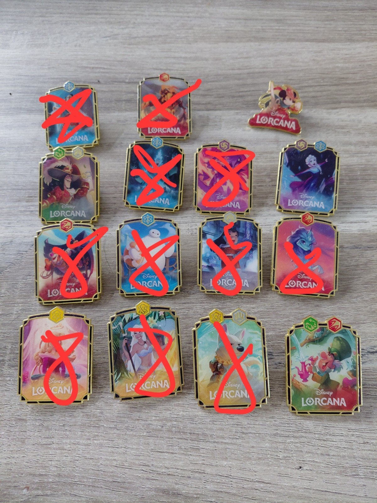 diverse  disney lorcana pins, Verzamelen, Ophalen, Overige figuren, Nieuw, Overige typen