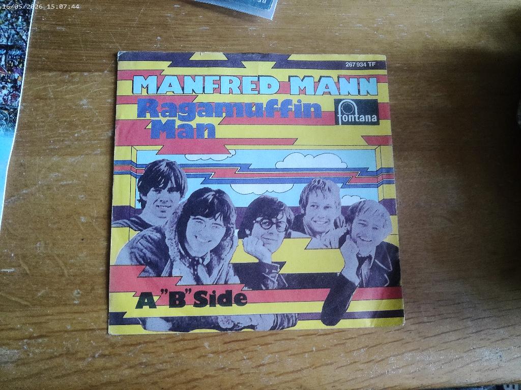 Manfred Mann - Ragamuffin man, Cd's en Dvd's, Vinyl Singles, Fotohoes, Ophalen of Verzenden, Zo goed als nieuw, Rock en Metal