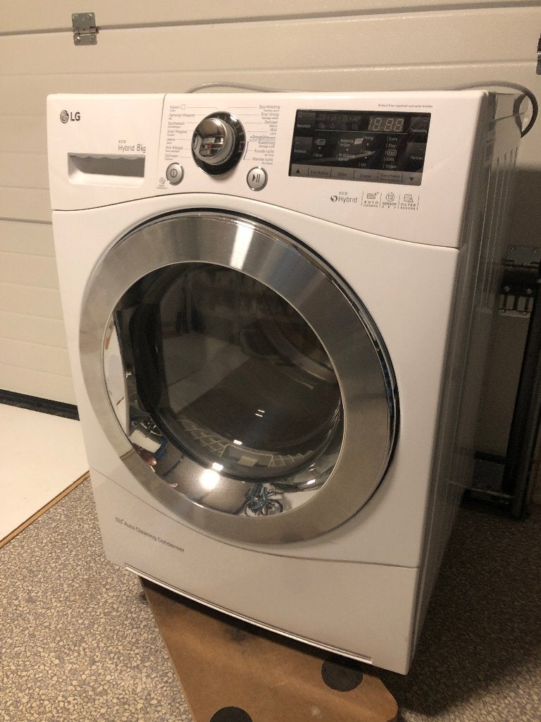 Wasdroger LG Eco Hybrid 8kg, Ophalen, Gebruikt, 8 tot 10 kg, Voorlader
