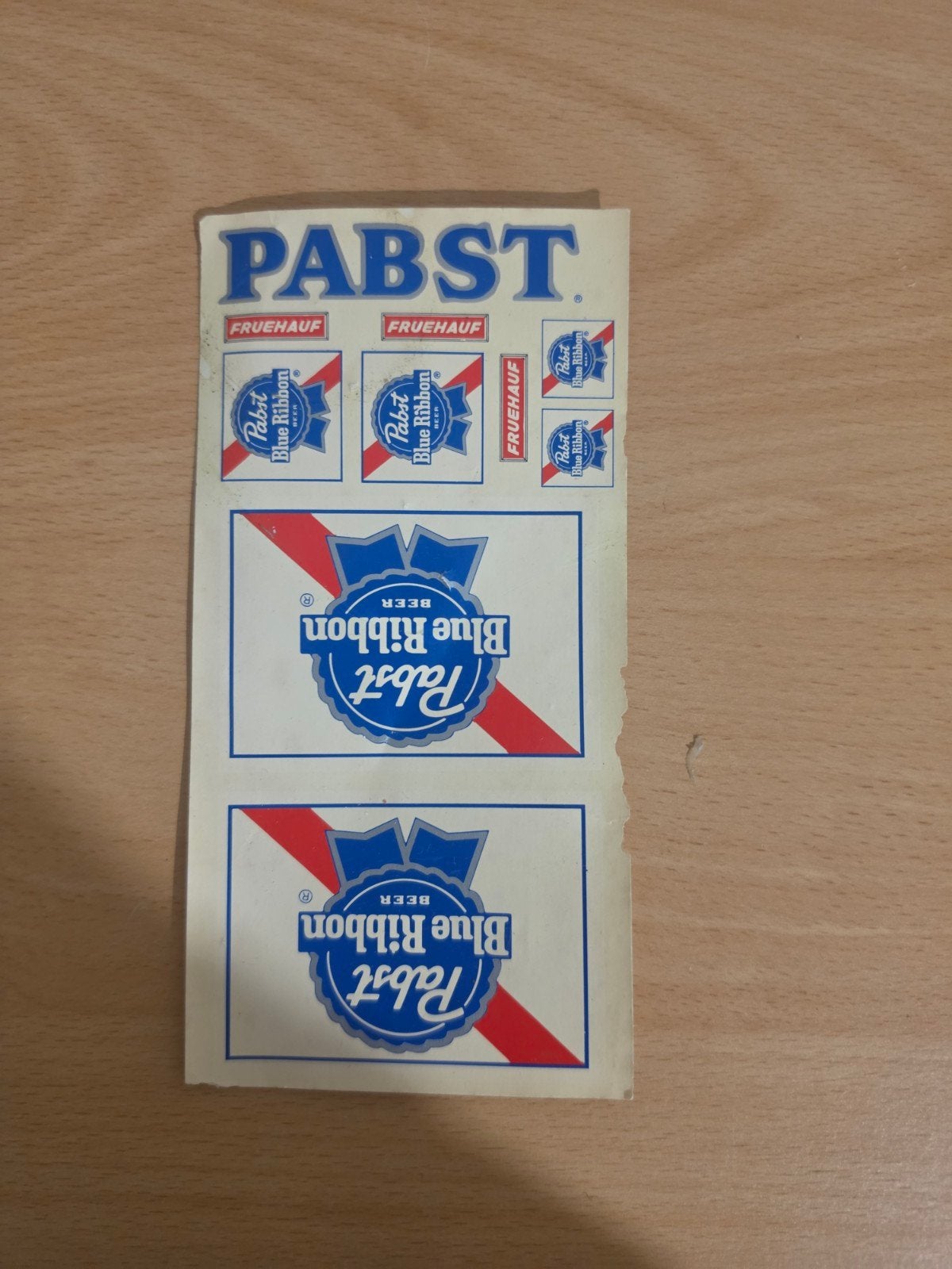 Vintage AMT Pabst Blue Ribbon / Fruehauf decals – modelbouw, Ophalen of Verzenden