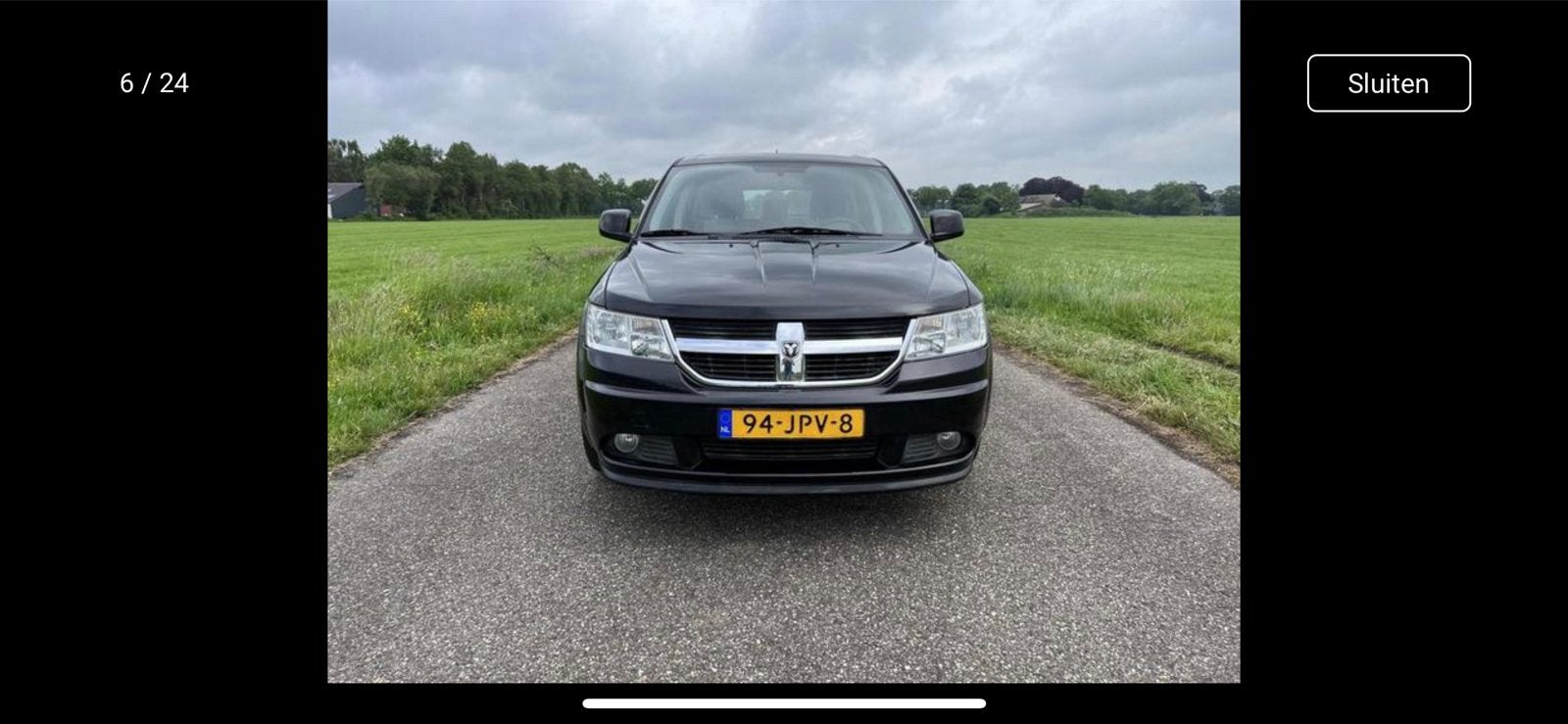 Dodge Journey 2.4 5P 2009 Zwart , nieuwe apk, Auto's, Stof, 4 cilinders, Zwart, Handgeschakeld