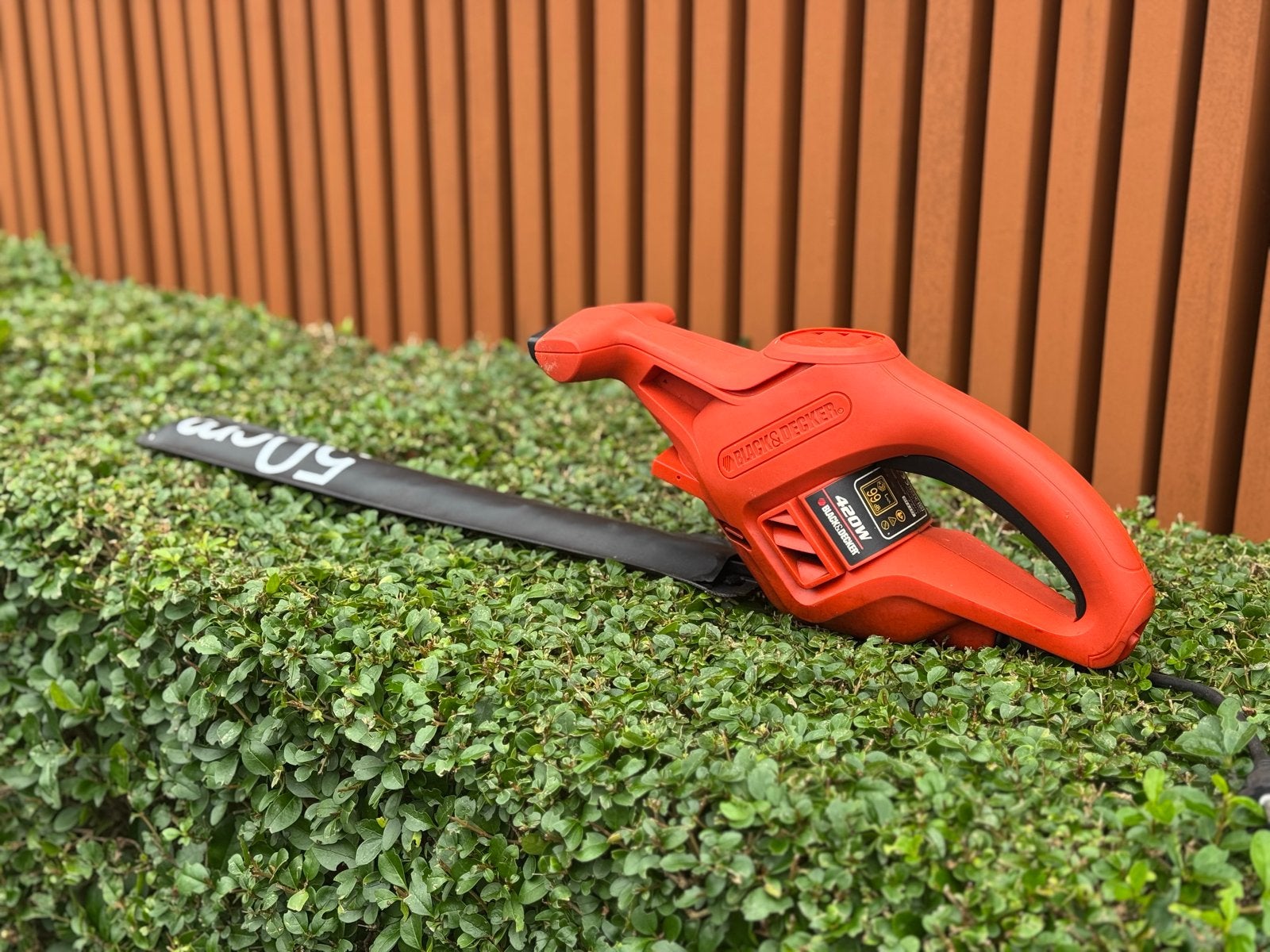 Elektrische heggenschaar Black & Decker 420W - 50cm zaagblad, Ophalen, Gebruikt, Elektrisch