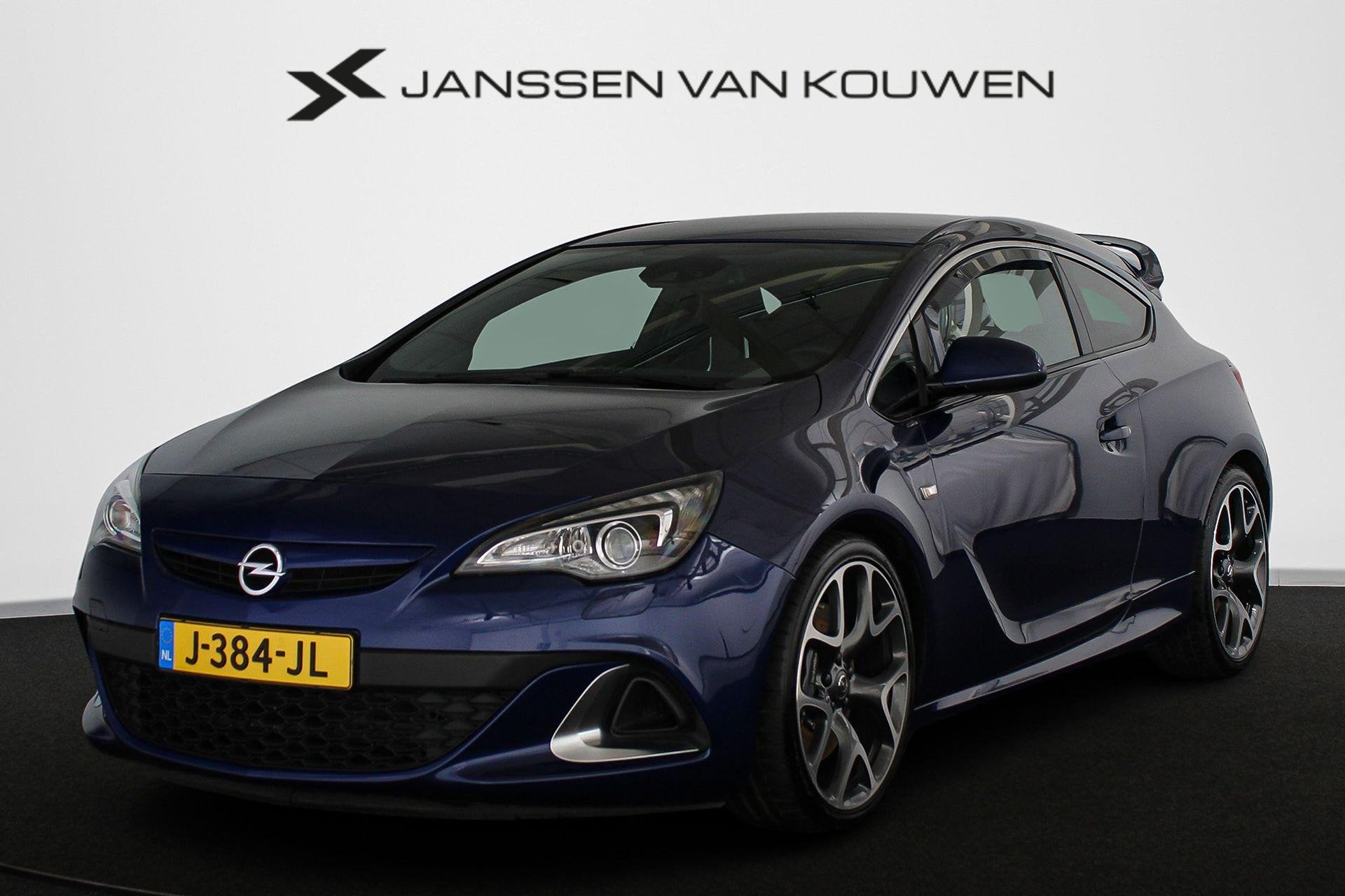 Opel Astra GTC 2.0 Turbo OPC 280PK Leder Recaro Kuipstoelen, 1998 cc, Gebruikt, 4 cilinders, Blauw