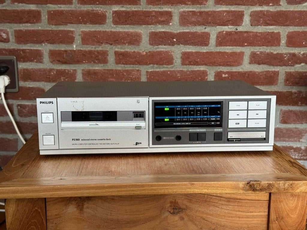 PHILIPS CASSETTE DECK FC152, Audio, Tv en Foto, Cassettedecks, Ophalen of Verzenden, Enkel, Philips