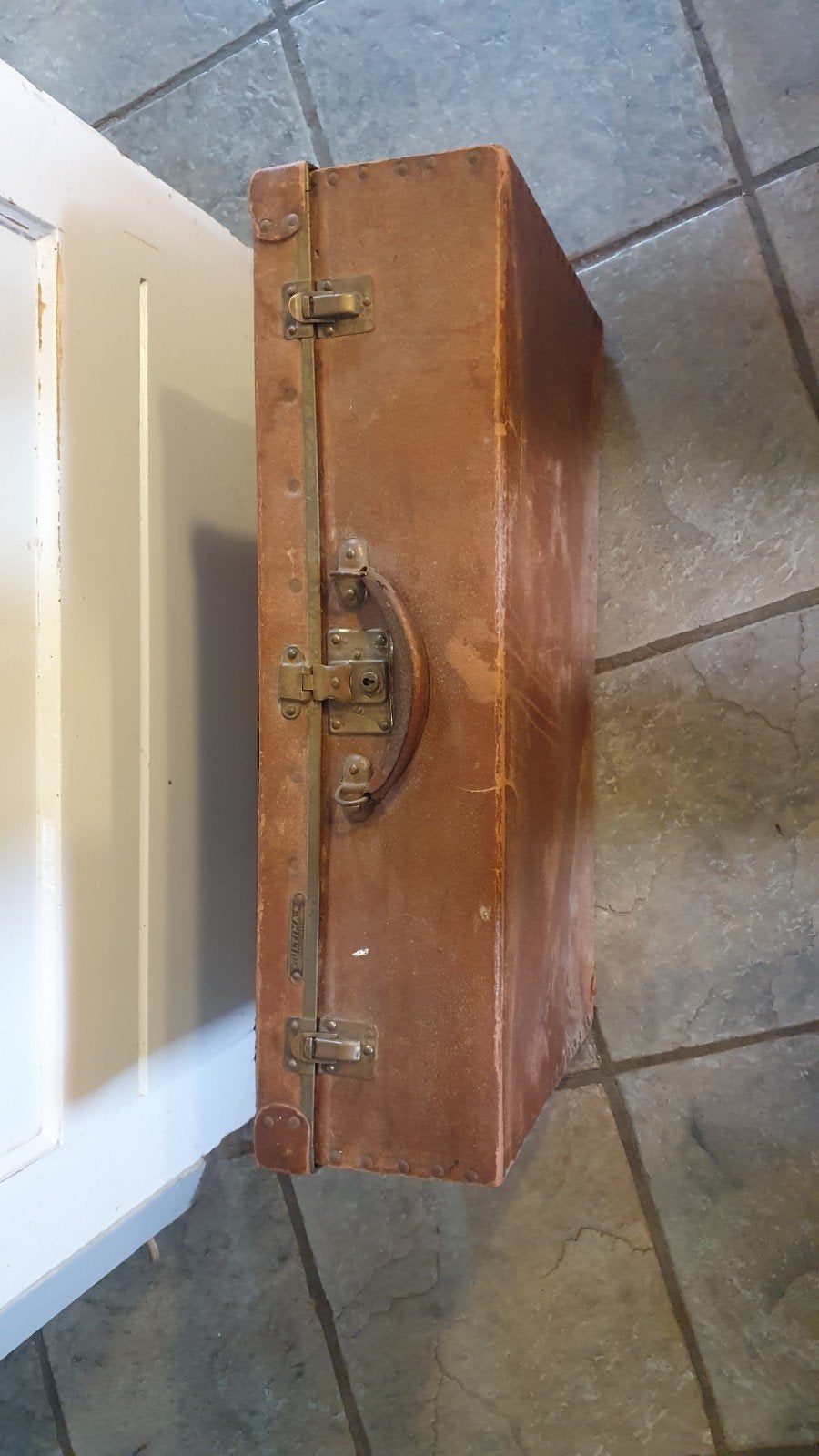 Vintage Ultima Fibrite Vernie Koffer - Decoratief, Ophalen