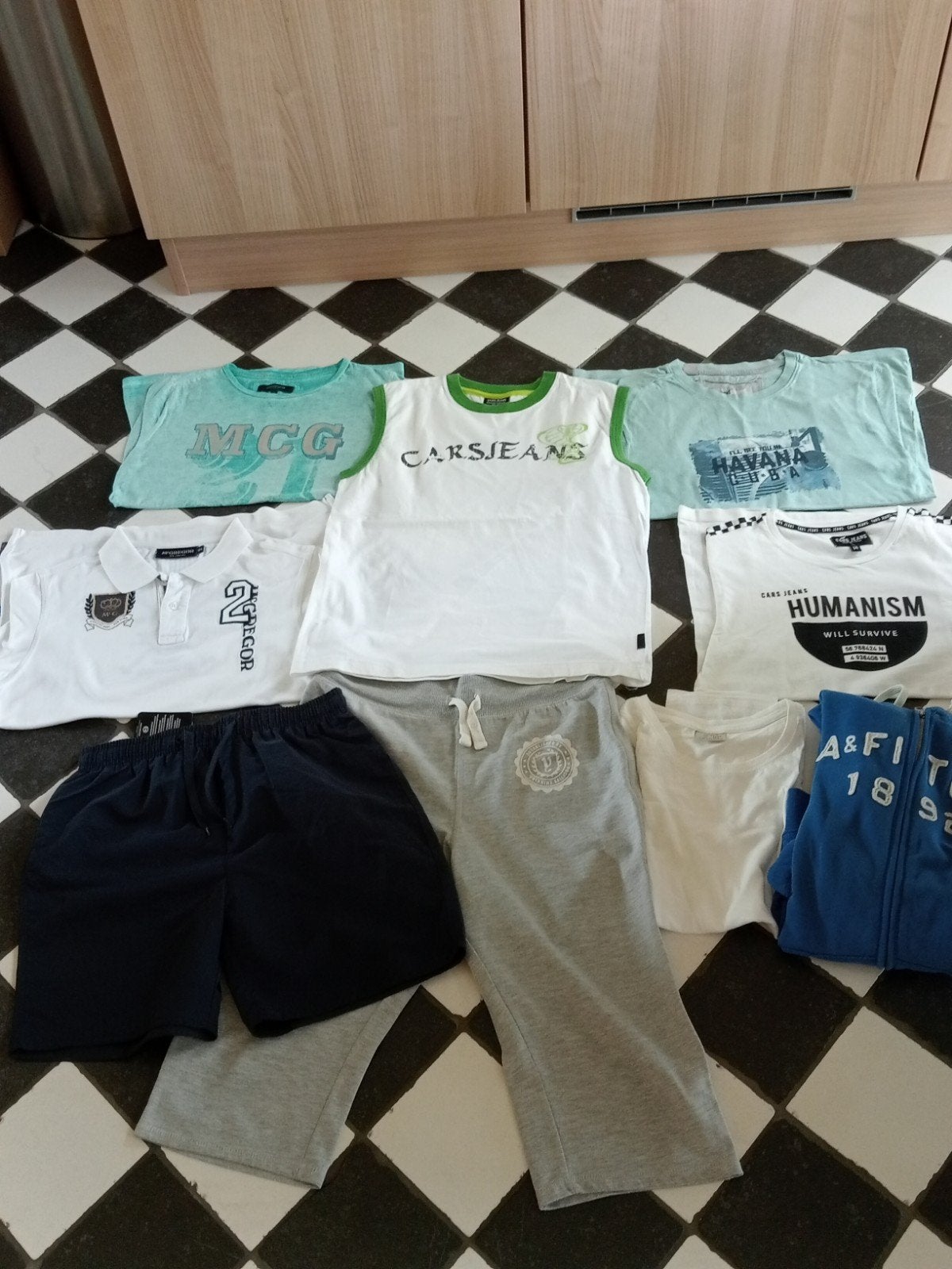 Jongens kledingpakket 9 stuks maat 164 nieuw, zgan + gedrage, Ophalen of Verzenden, Zo goed als nieuw, Maat 164