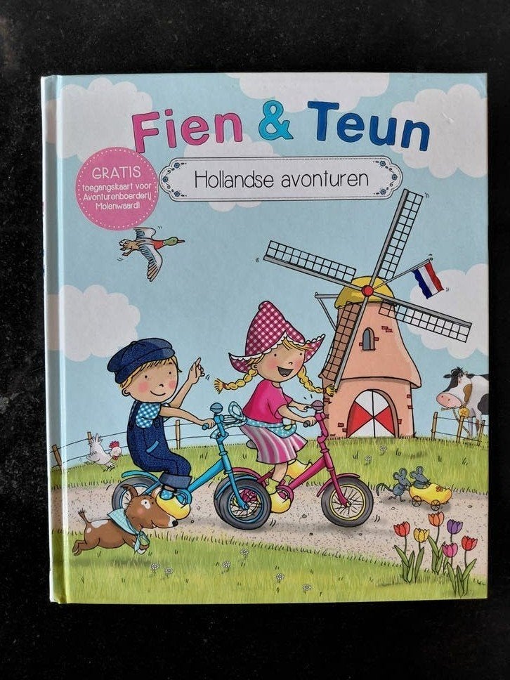 Fien en Teun. Hollandse avonturen. Molenwaard, 3 tot 4 jaar, Ophalen of Verzenden, Zo goed als nieuw, Witte Leeuw; Van Hoorne