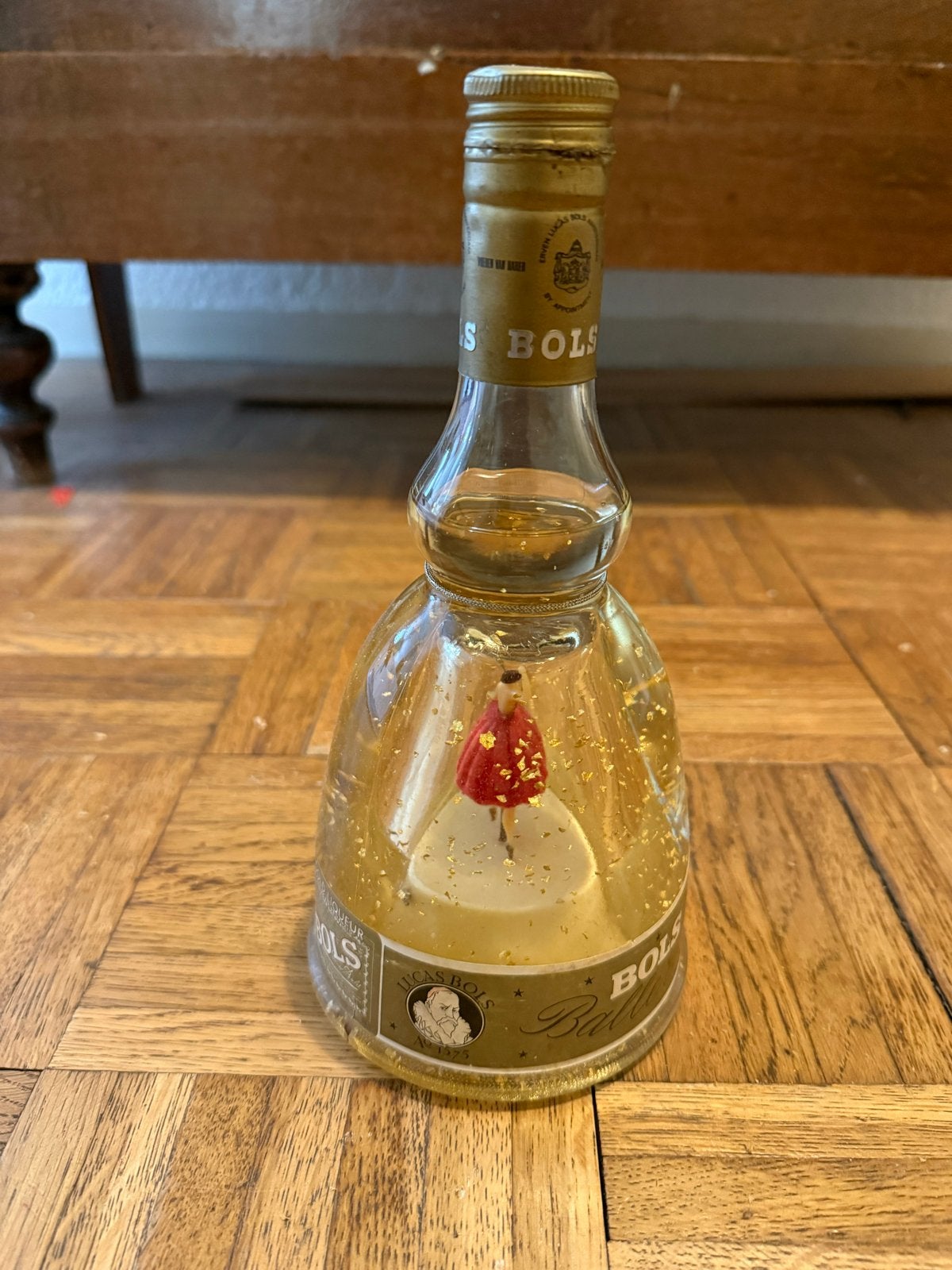 Vintage Bols Ballerina Gold Likeur Muziekdoos, Ophalen of Verzenden