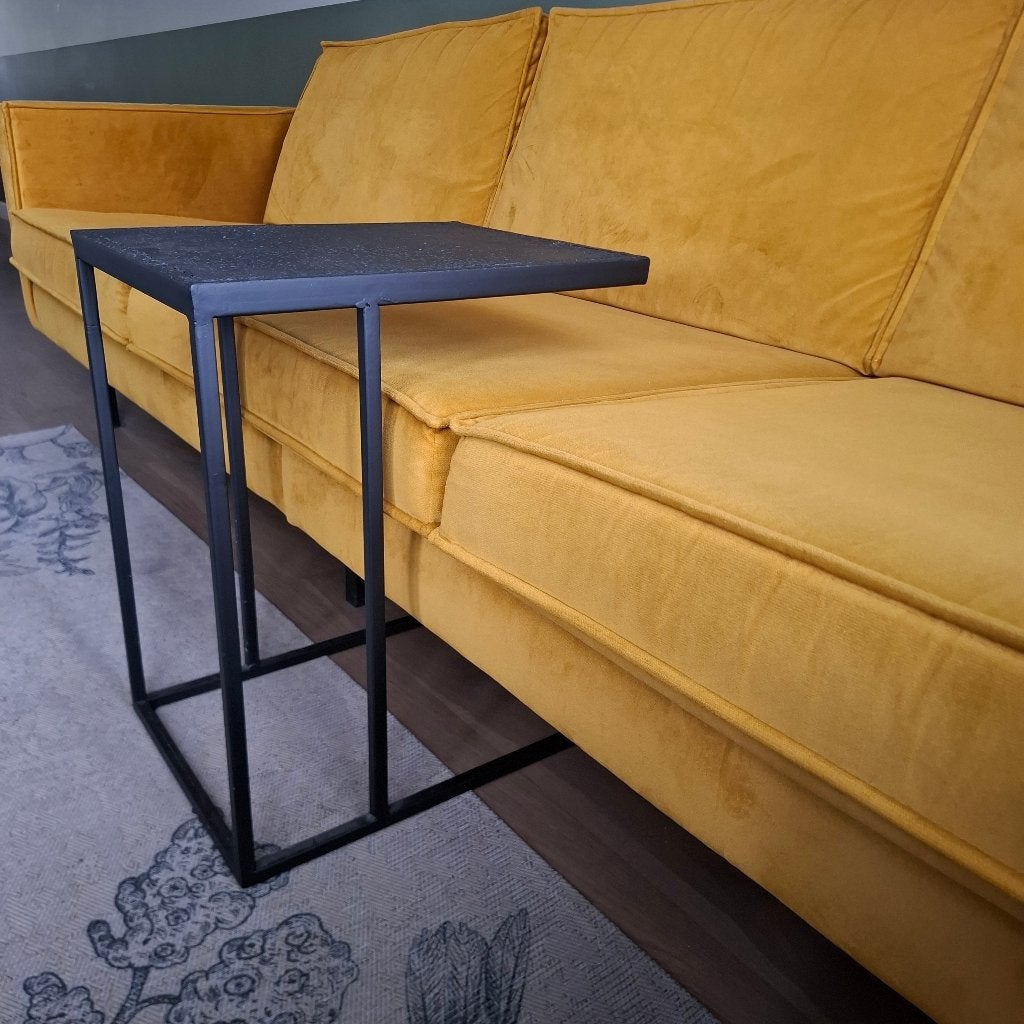 WOOOD Bijzettafel, Minder dan 55 cm, Metaal of Aluminium, Zo goed als nieuw, Rechthoekig